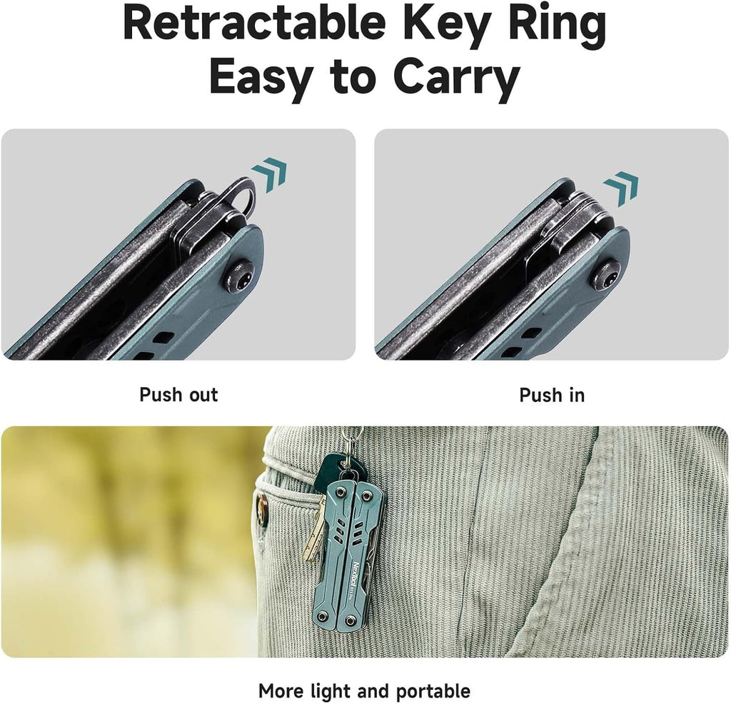NexTool Mini Sailor S11 Pro, 12-in-1 Compact Keycain Multitool