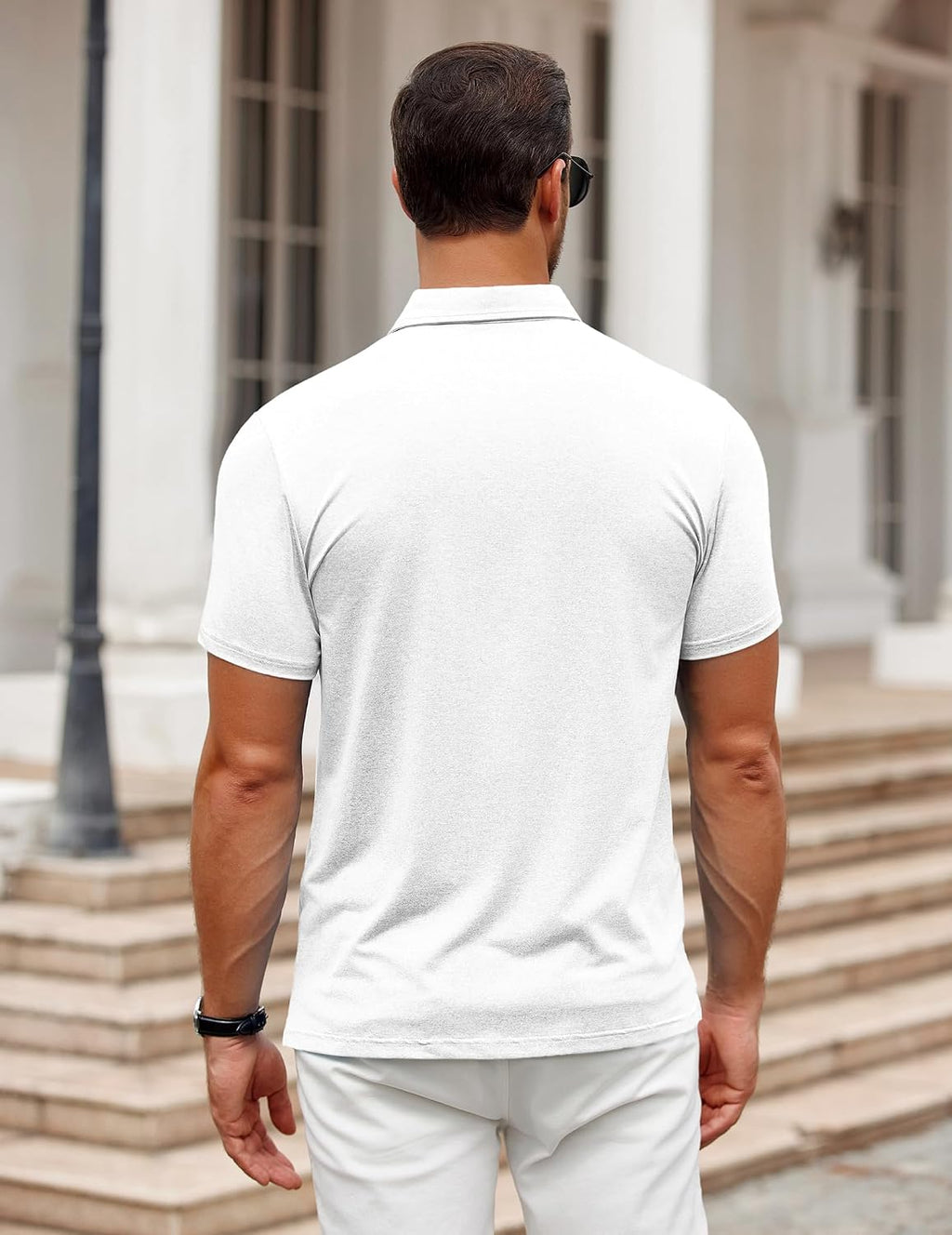 COOFANDY Men's Polo Shirt Golf Quick Dry Performance Short Sleeve Moisture Wicking Athletic Polo Collared Tennis T-Shirt