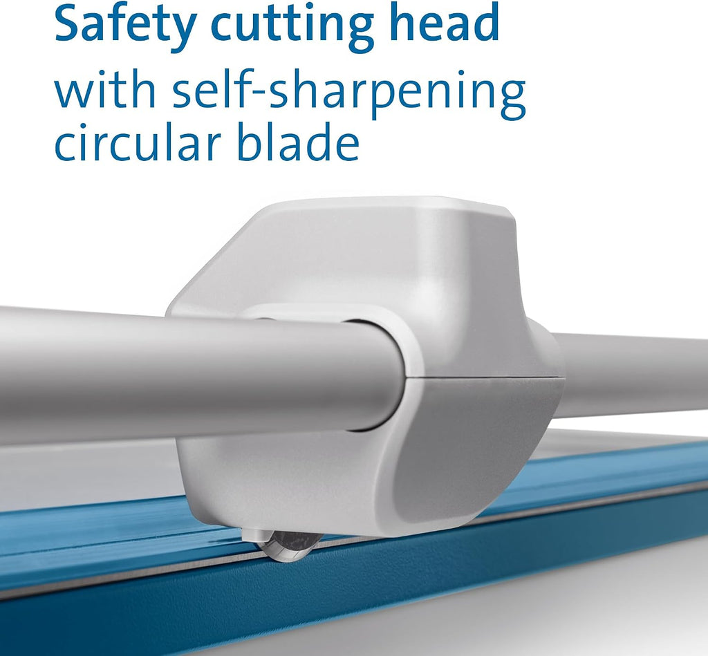 Dahle 552 Professional Rotary Trimmer, 20" Cut Length, 20 Sheet Capacity, Self-Sharpening, Dual Guide Bar, Automatic Clamp, German Engineered Paper Cutter