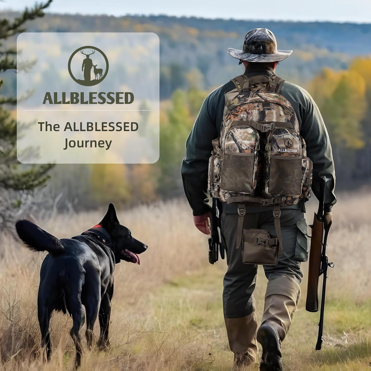 Hunting Backpack for Men Camo Hunting Day Pack for Rifle Bow 35L