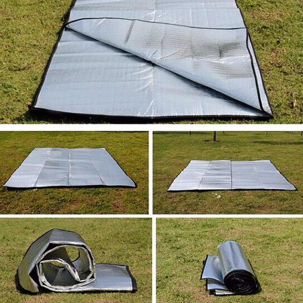 Camping Mat Insulated Sleeping Pad 78.7" x 59" Tent Floor Thermal Blanket