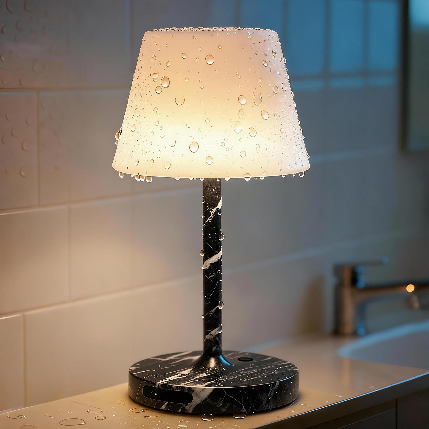 SAIWEYA Outdoor Waterproof Shower Lamp, 5200mAh Rechargeable Bathroom Lamp