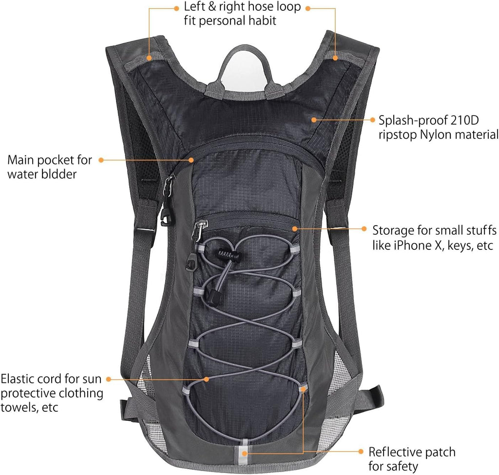 Unigear Hydration Pack Backpack with 2L Water Bladder for Hiking & Cycling