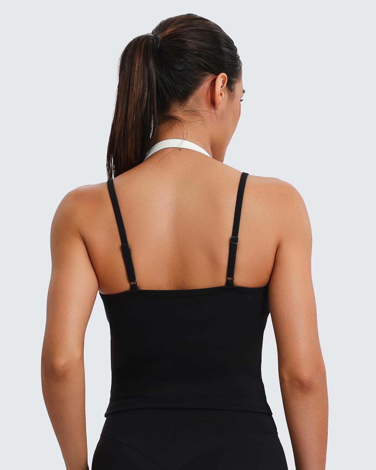 Aoxjox Women's Dual Core Bra & Tank Top Separable 2-Piece Set