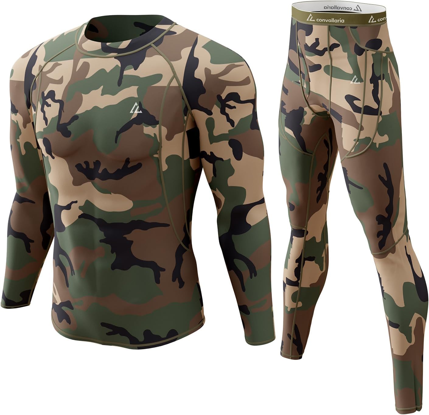 Mens Thermal Underwear Long Johns Set Cold Weather Hunting Base Layer