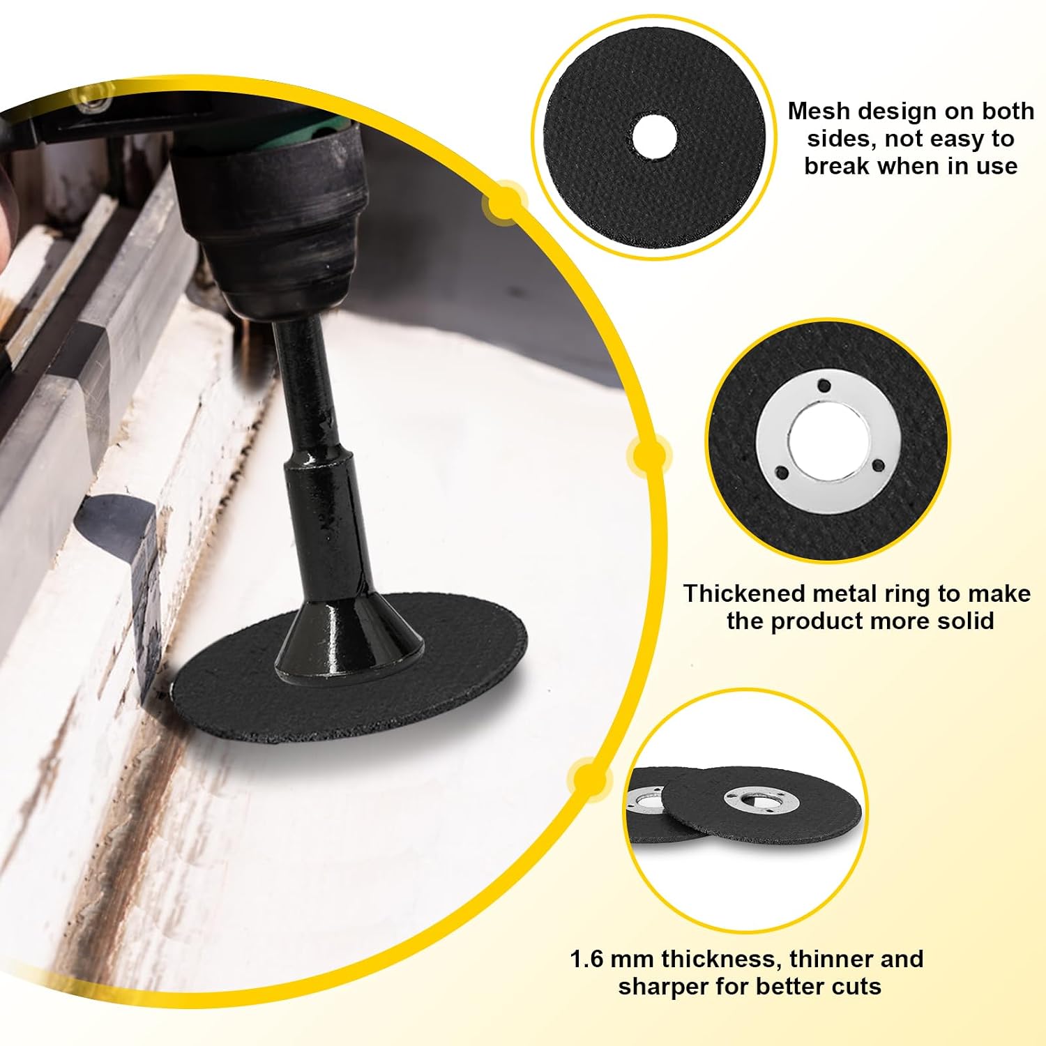 11Pcs 2 Inch Die Grinder Cut Off Wheel Diamond Cutting Wheel with 1/4 Arbor