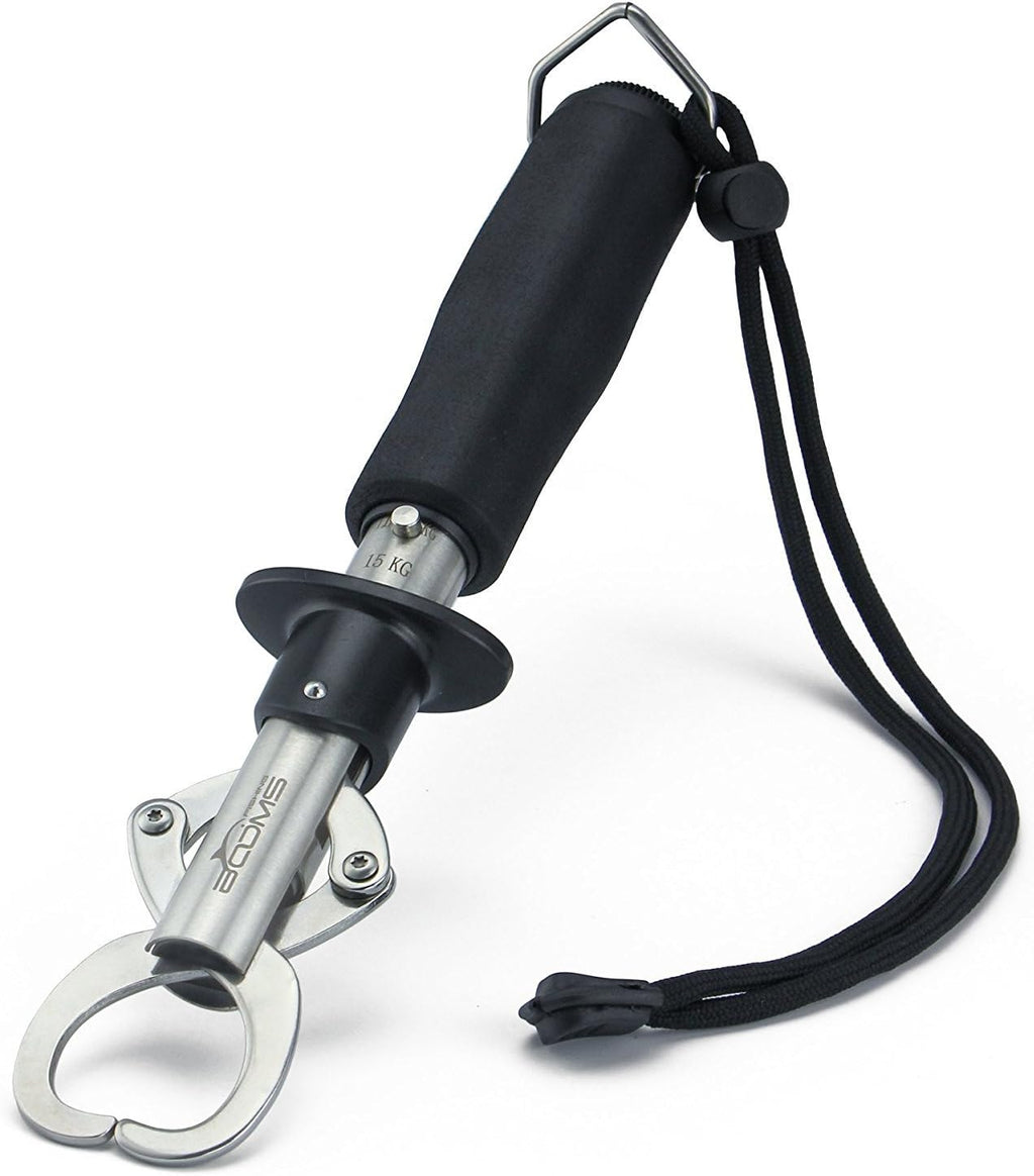 Booms Fishing G1 Fish Gripper Grip and Hold Fish with Tight Grip Largest Model Built-in Scale