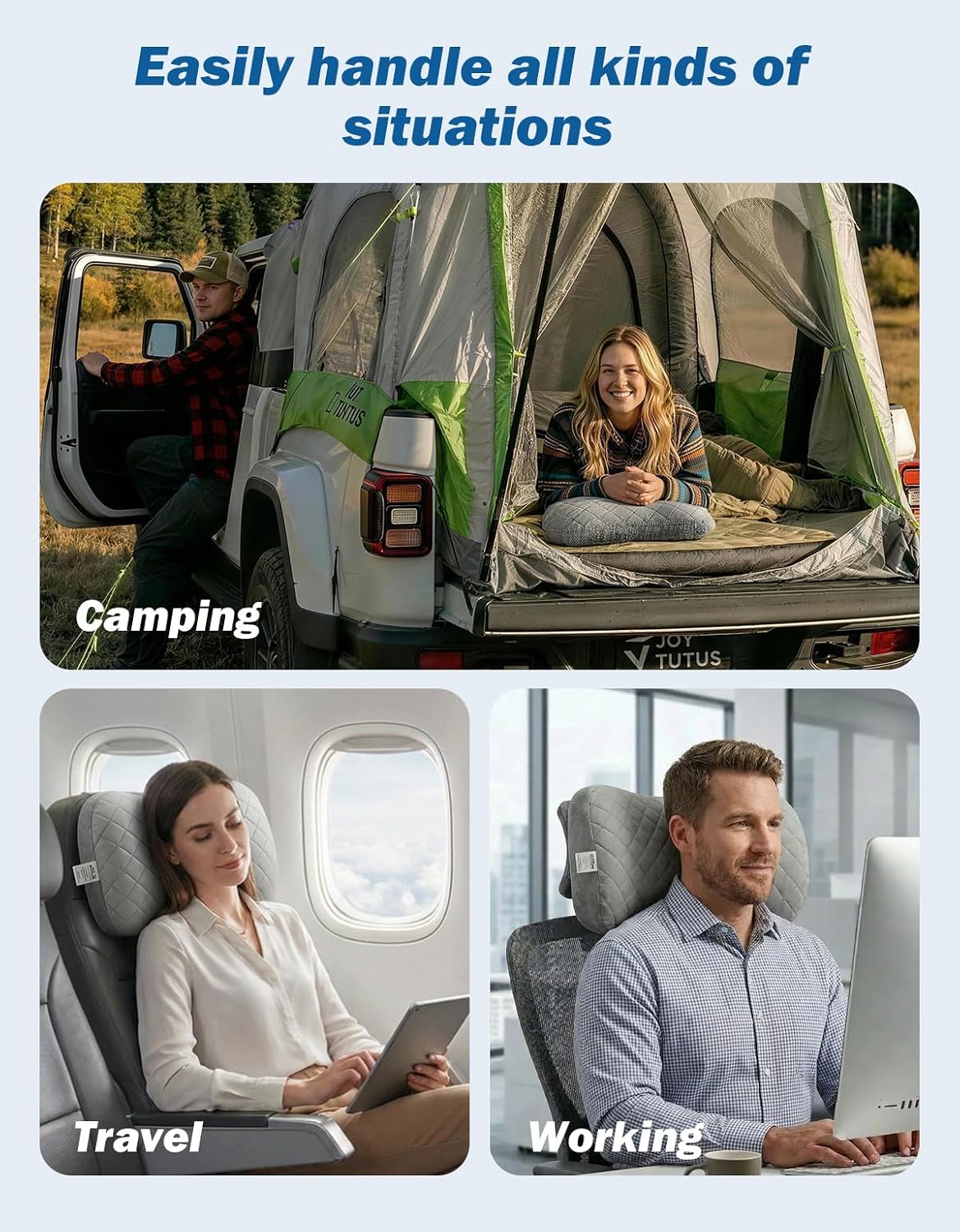 JOYTUTUS Inflatable Camping Pillow Ultralight for Travel, Camping, Hiking