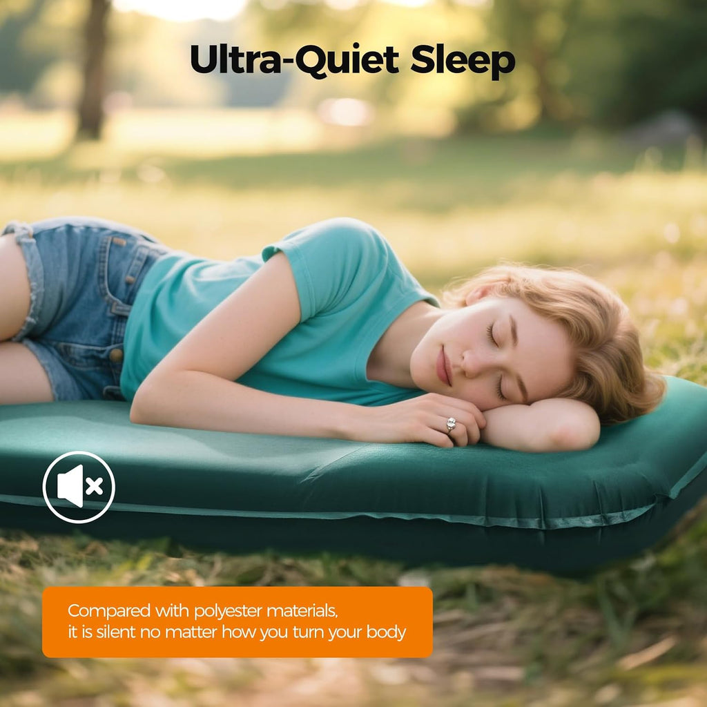 OGERY 3.15" Memory Foam Sleeping Pad, Self-Inflating with Electric Pump