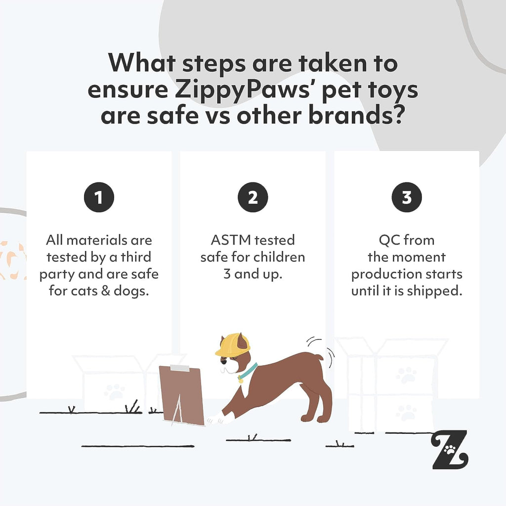 ZippyPaws Happy Hour Crusherz for Small, Medium, & Large Dogs - Champagne