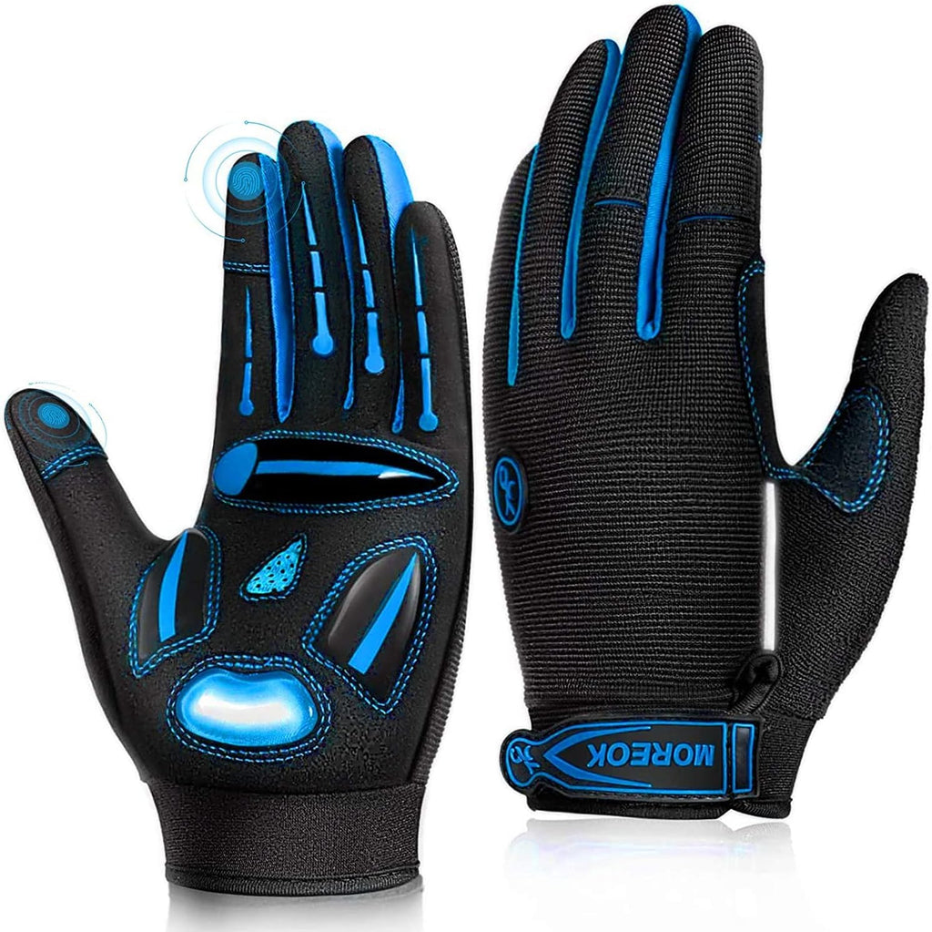 Cycling Gloves Men Women,Touchscreen Full Finger Mountain Bike Gloves