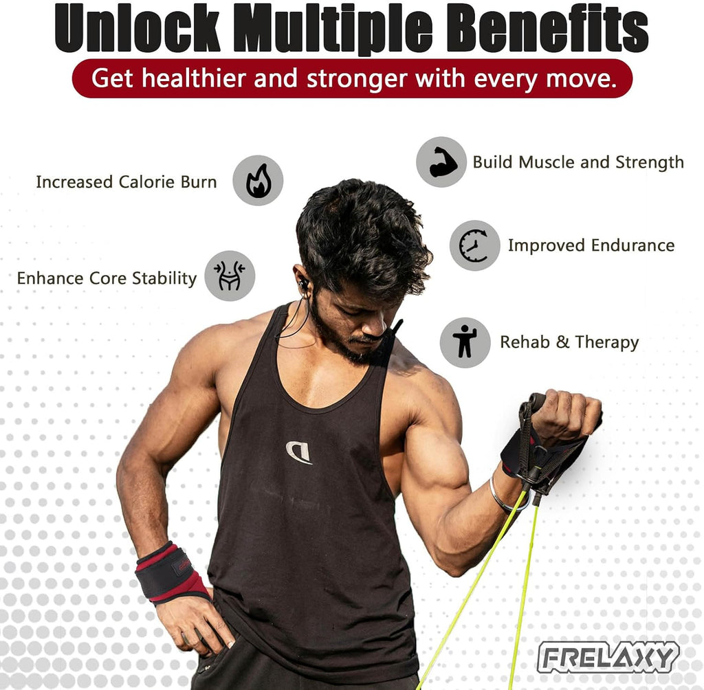 Frelaxy Wrist Weights with Thumb Loops for Men Women (Pair)