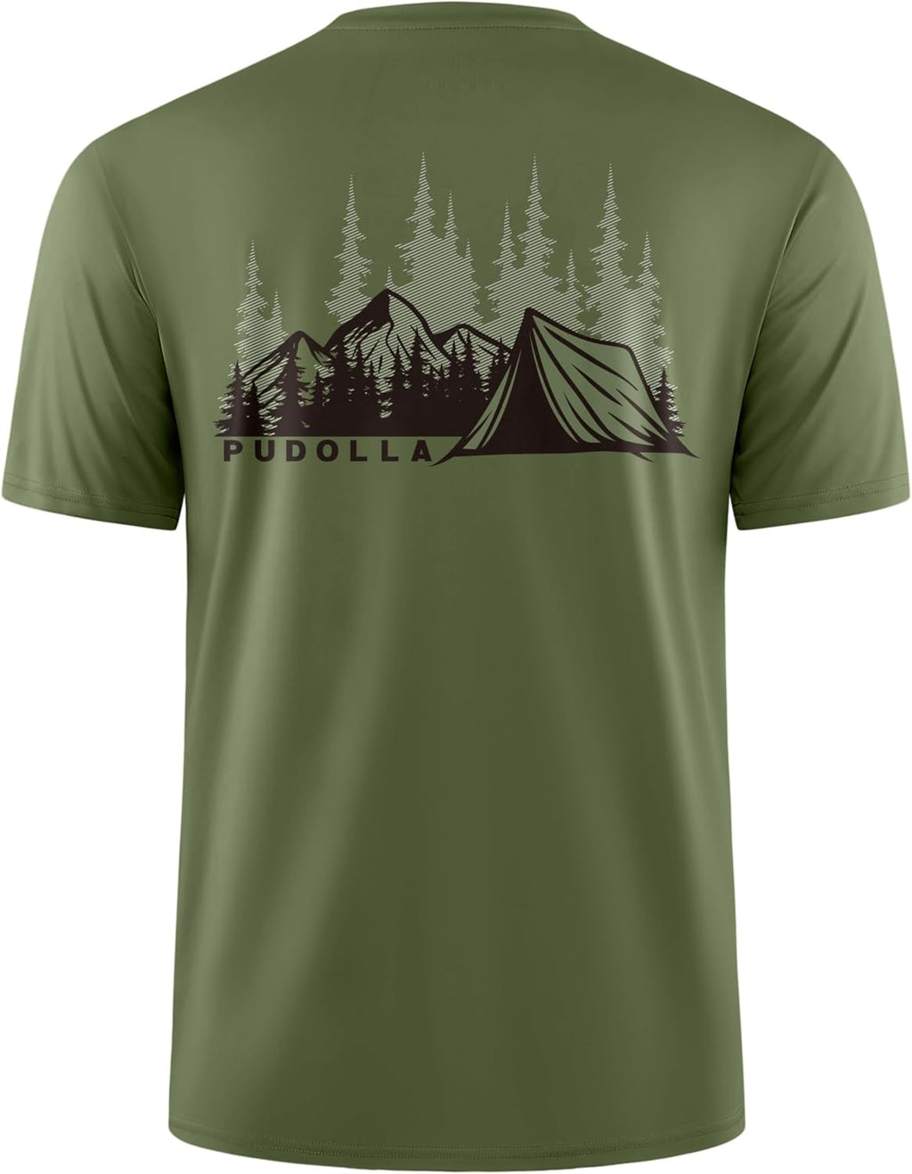 Pudolla Men's Fishing Swim Graphic Shirts Short Sleeve Sun Protection UV UPF 50+ SPF Tee Quick Dry Lightweight Water Tops