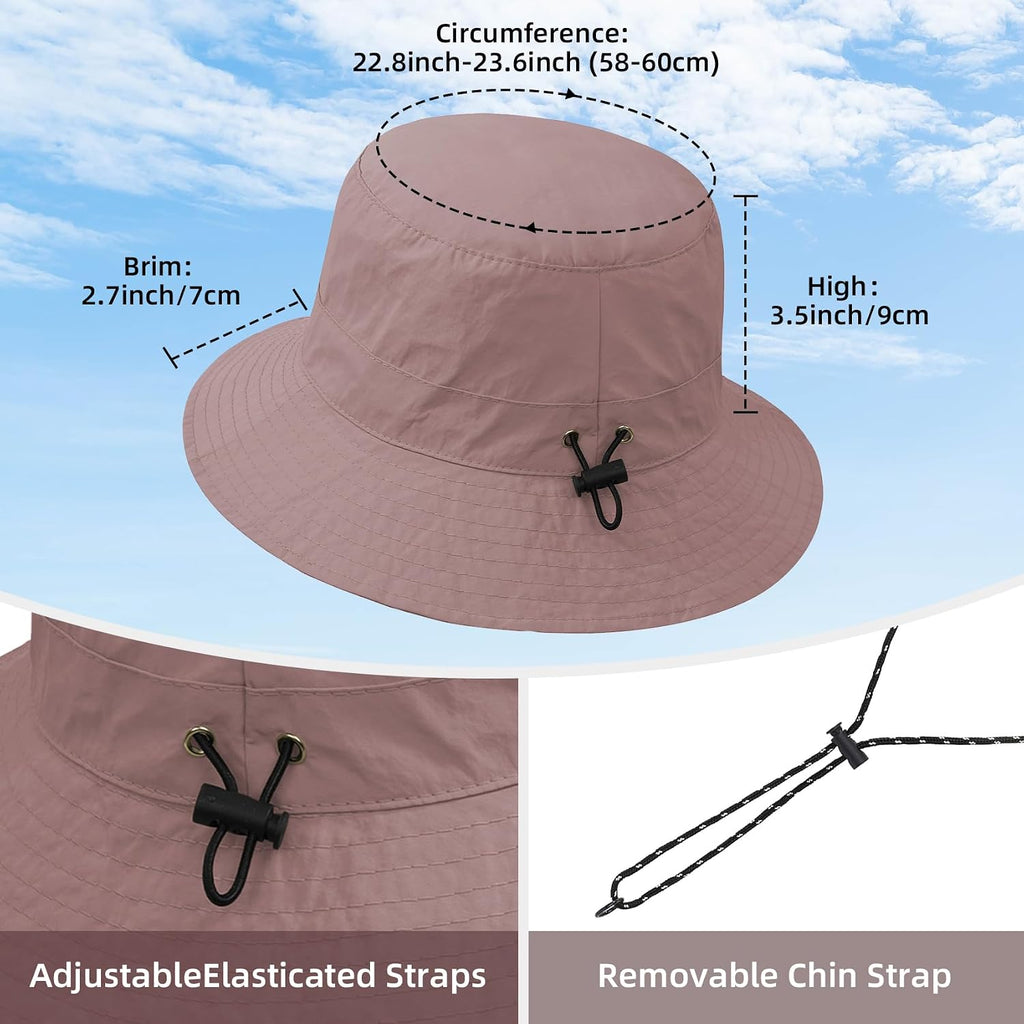Durio Waterproof Bucket Hats for Woman UPF 50+ Sun Hat