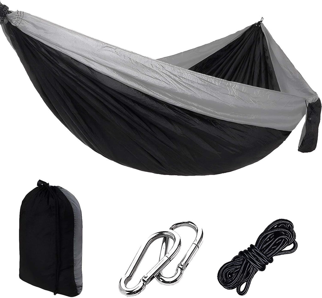 Camping Hammock with Tree Straps Portable Nylon Green 118"x78"