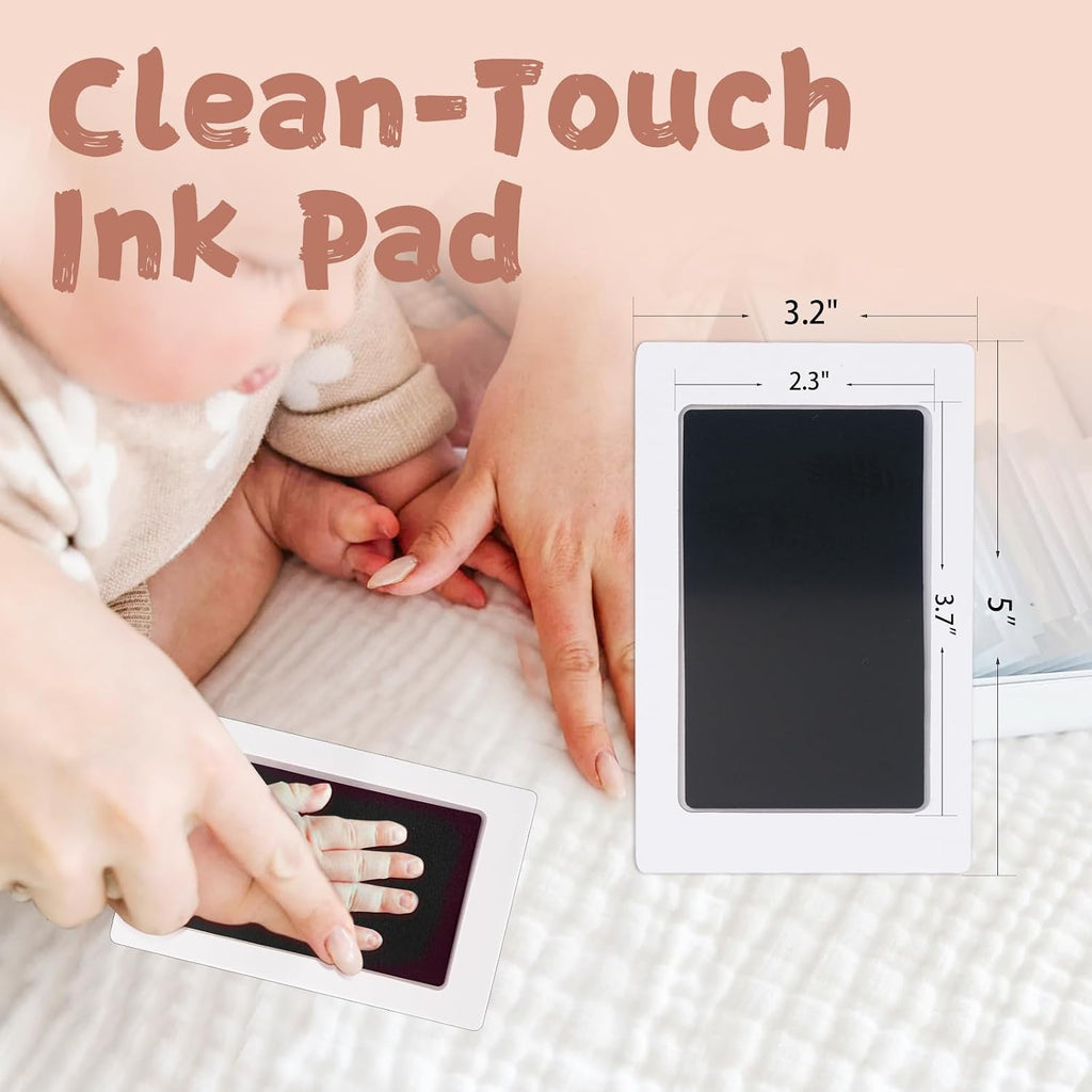 Inkless Baby Hand and Footprint Kit,Clean-Touch Ink Pads