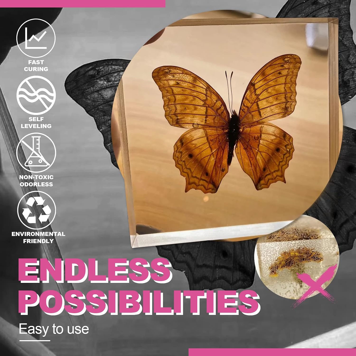 Puduo Epoxy Resin Crystal Clear Art 2 Gallon Kit