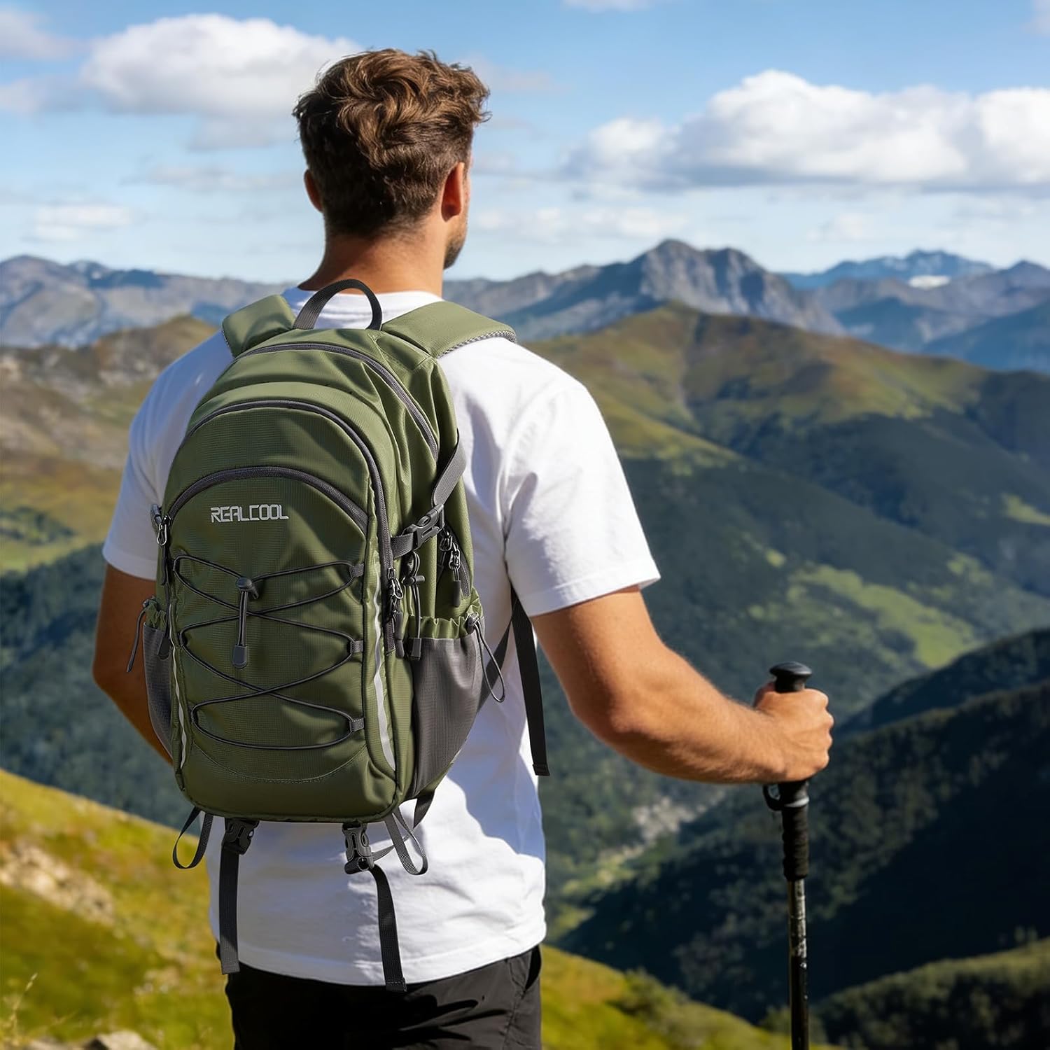 RealCool 20L Lightweight Hiking Backpack, Waterproof Daypack for Camping