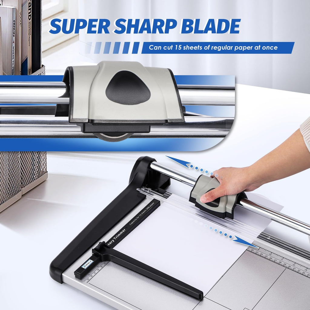 480mm(18.90") Rotary Paper Trimmer, 15 Sheets Heavy Duty Paper Trimmer