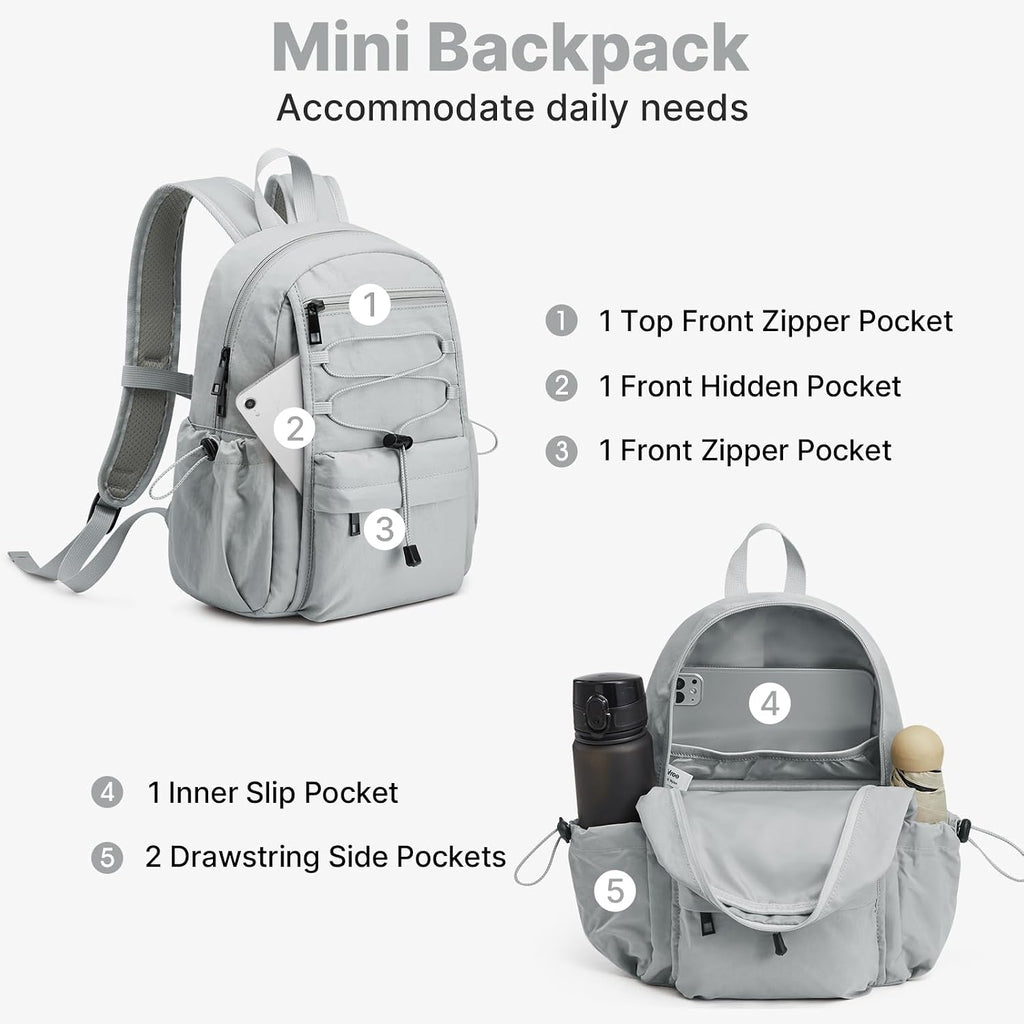 G4Free 10L Small Backpack for Women Men