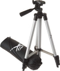 50 Inch Aluminum Camera Tripod with 3-Way Pan Head & Quick-Release Plate – Lightweight DSLR & Mirrorless Tripod with Bubble Level for Photography & Video