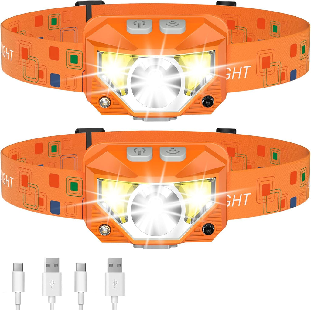 LHKNL Headlamp Flashlight, Lumen Bright Head Lamps LED Rechargeable Camping
