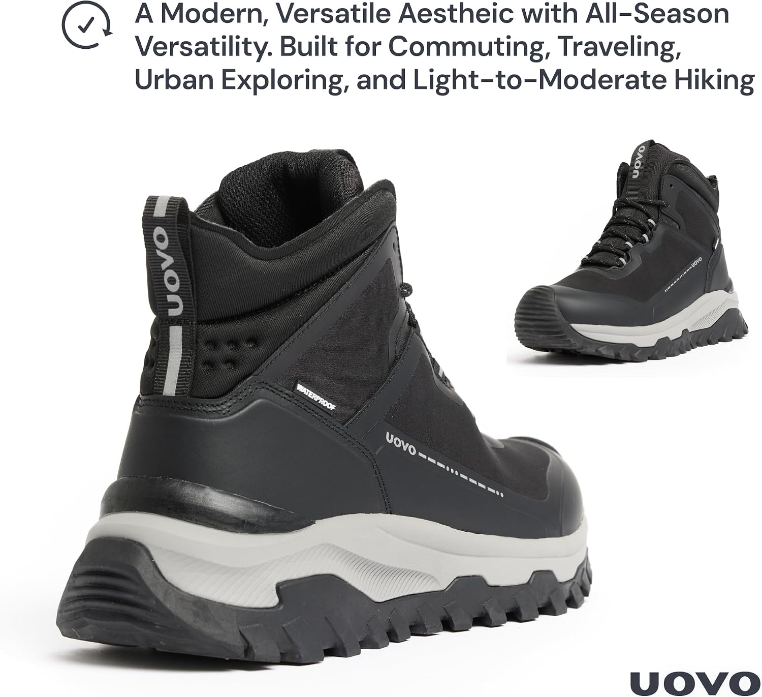 UOVO Men’s Monte City Boot, Waterproof