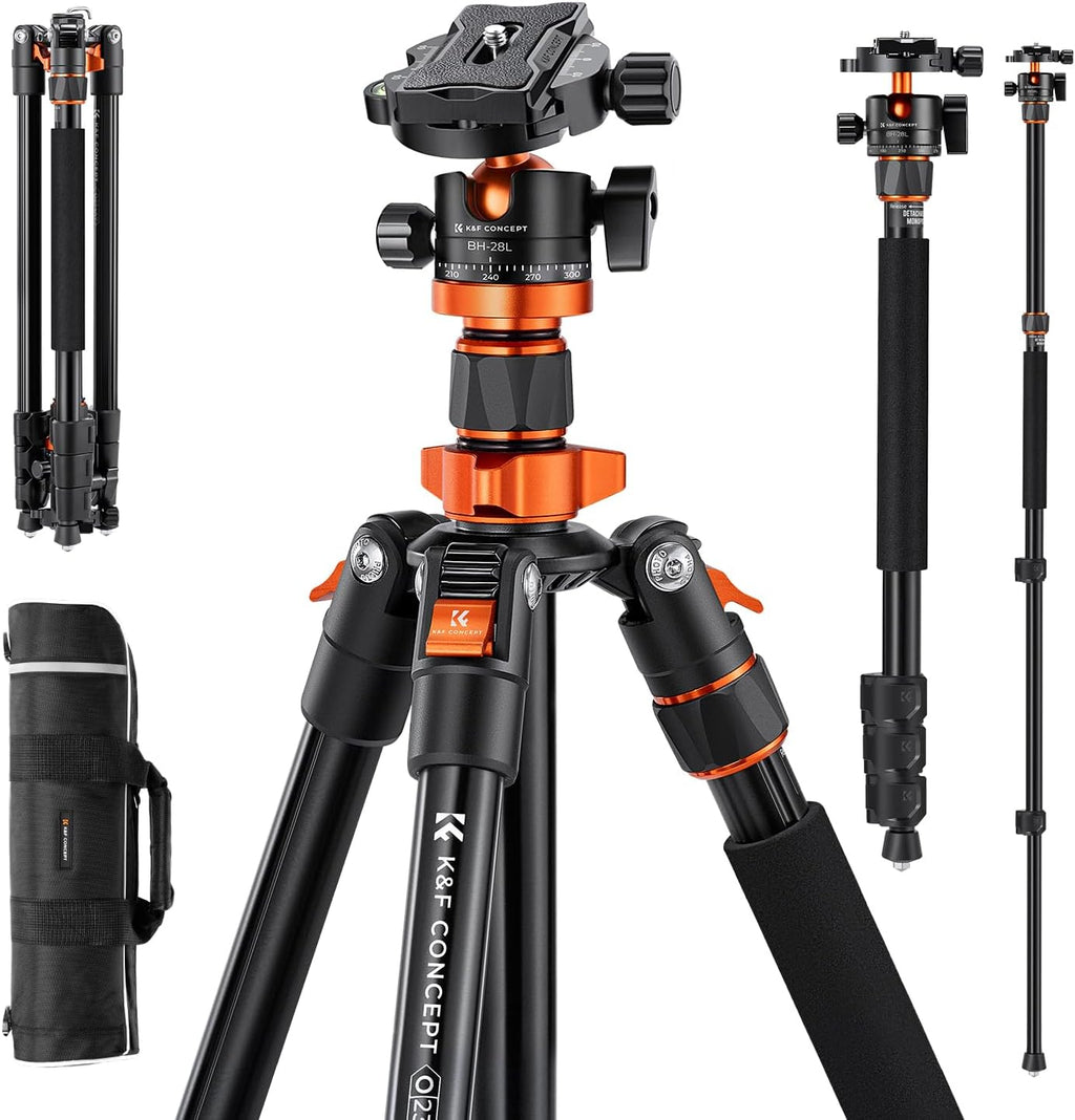 K&F CONCEPT 78" Aluminum Camera Tripod