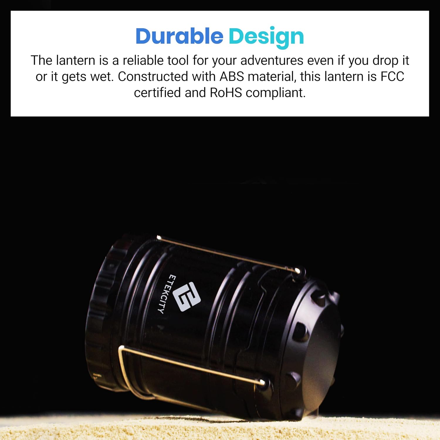 Etekcity LED Camping Lanterns, Battery Operated, 2 Pack | Power Outages, Hurricane Preparedness, Camping, Emergency Kit, Water Resistant, Collapsible Design, Batteries Included