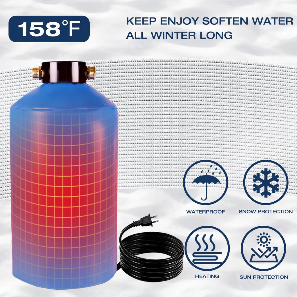 H&G Lifestyles Heated Water Softener Cover for Winter 35W 110V Heating Pad