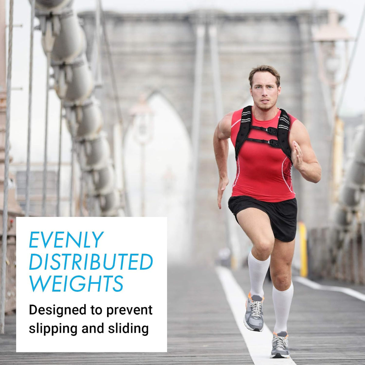"Aduro Sport Weighted Vest Workout Equipment, 4lbs/6lbs/12lbs/20lbs/25lbs/30lbs Body Weight Vest for Men, Women, Kids"