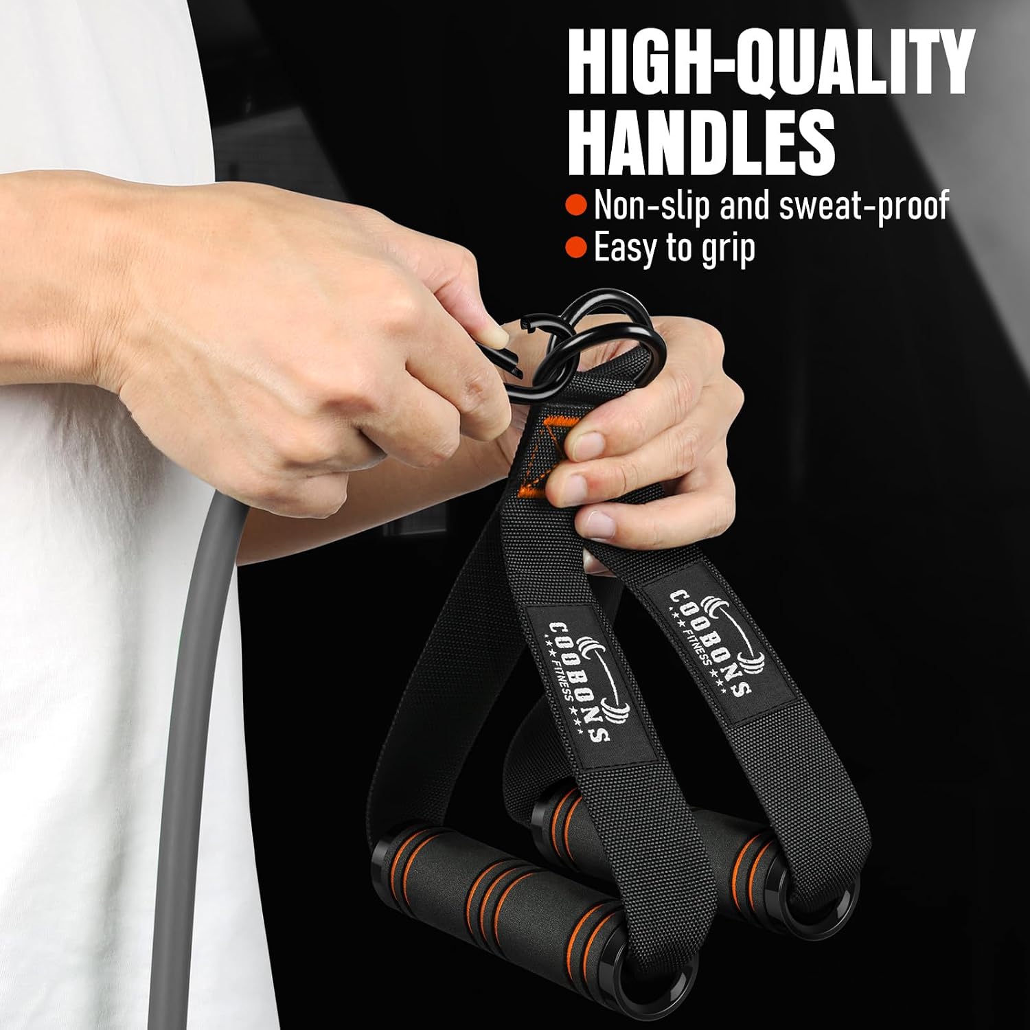 Resistance Bands with Handles, 175lb Exercise Bands for Working Out
