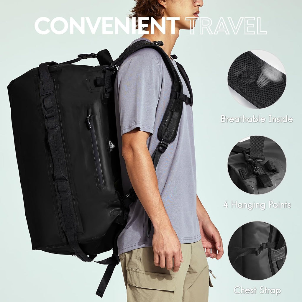 Haimont IPX7 Waterproof Roll-Top Dry Duffel Backpack Bag