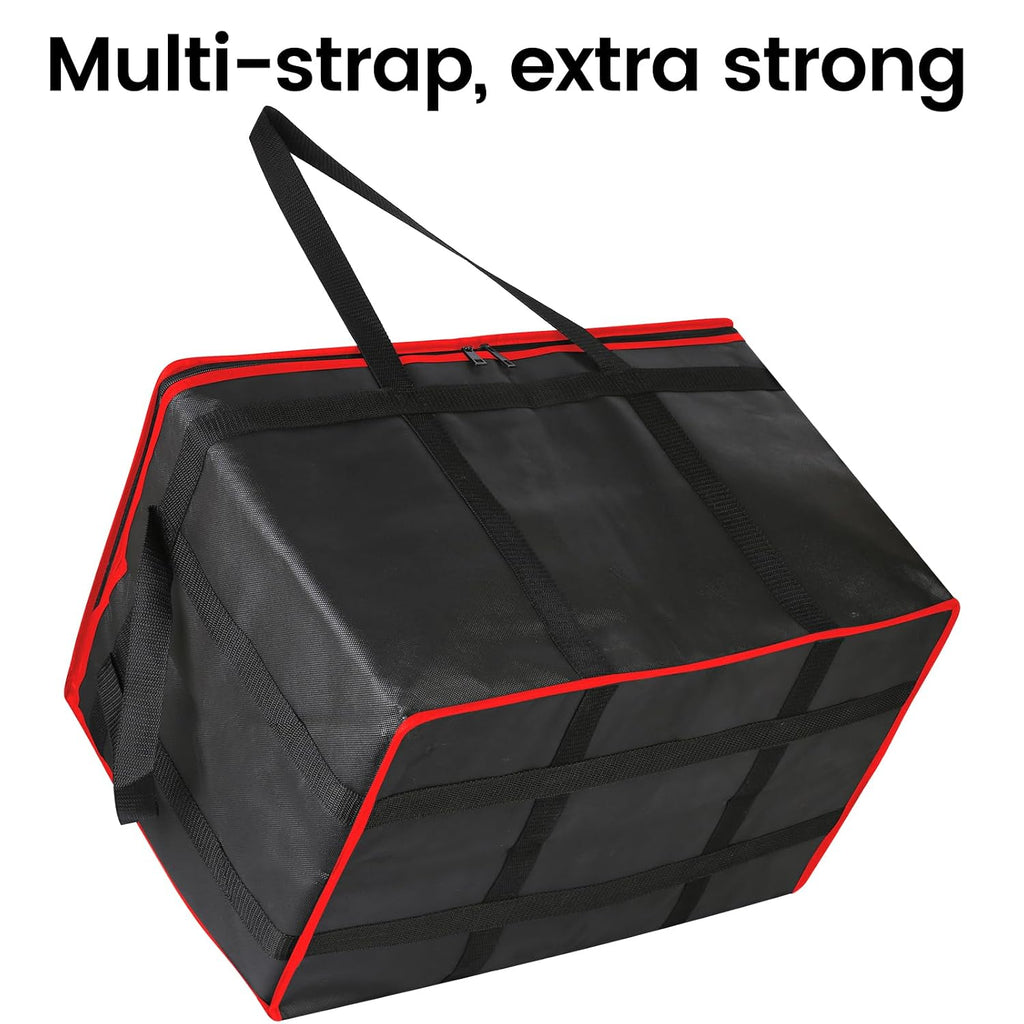 Bodaon 3 Pack Insulated Food Delivery Bags with Hard Bottom, XXXL Cooler