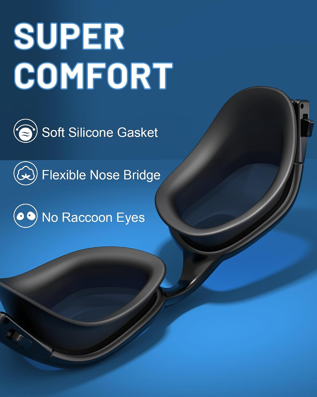 Polarized Swim Goggles for Adults, Anti-Fog & UV Protection