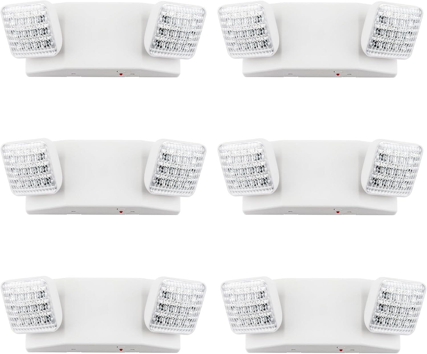 LIT-PaTH LED Emergency Light for Business, Battery Backup, 6 Pack