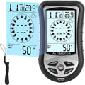 Digital Altimeter, Digital Compass, Hiking Thermometer, Timer & Backlight, 8 in 1 Hand-Hold Barometer for Mountaineering Outside 2300 to 29500FT 1100MBAR, 300mbar to 1100mbar
