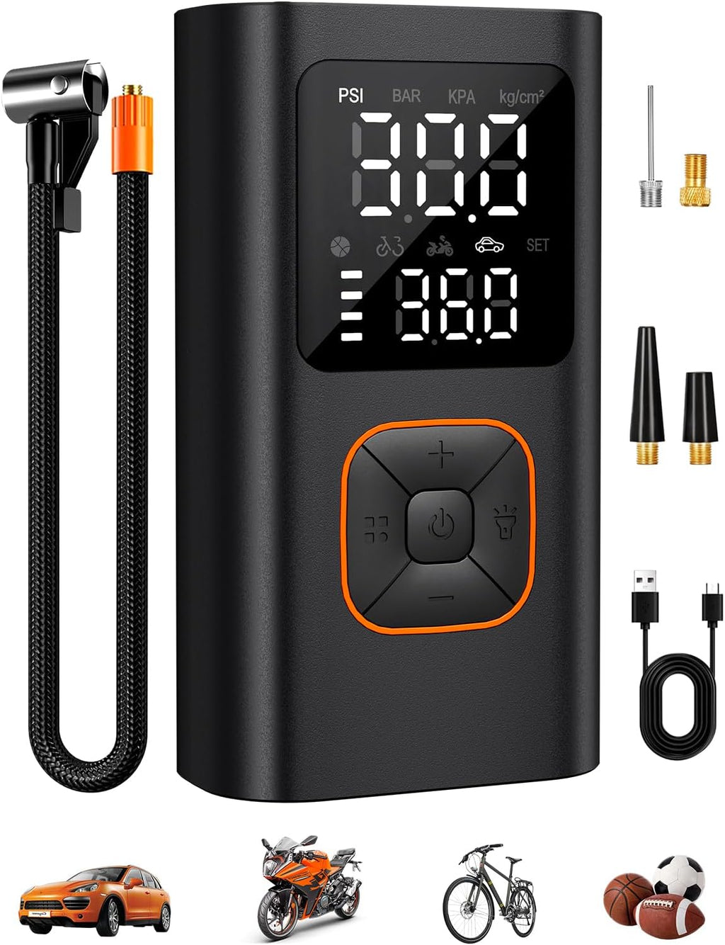 Tire Inflator Portable Air Compressor with150 PSI Memory Function