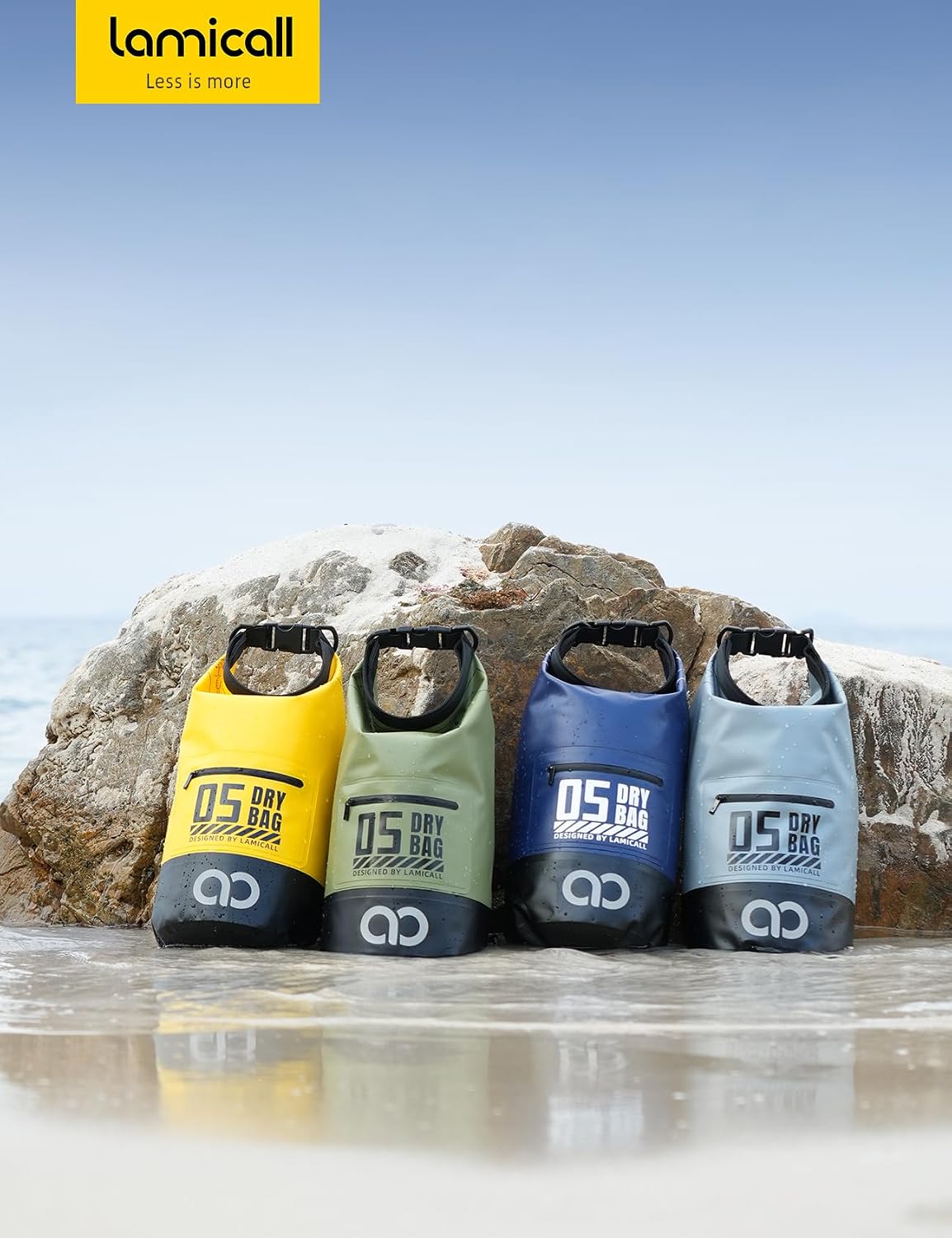 Lamicall Dry Bag Waterproof Backpack with Phone Pouch 5L/10L/20L/30L/40L