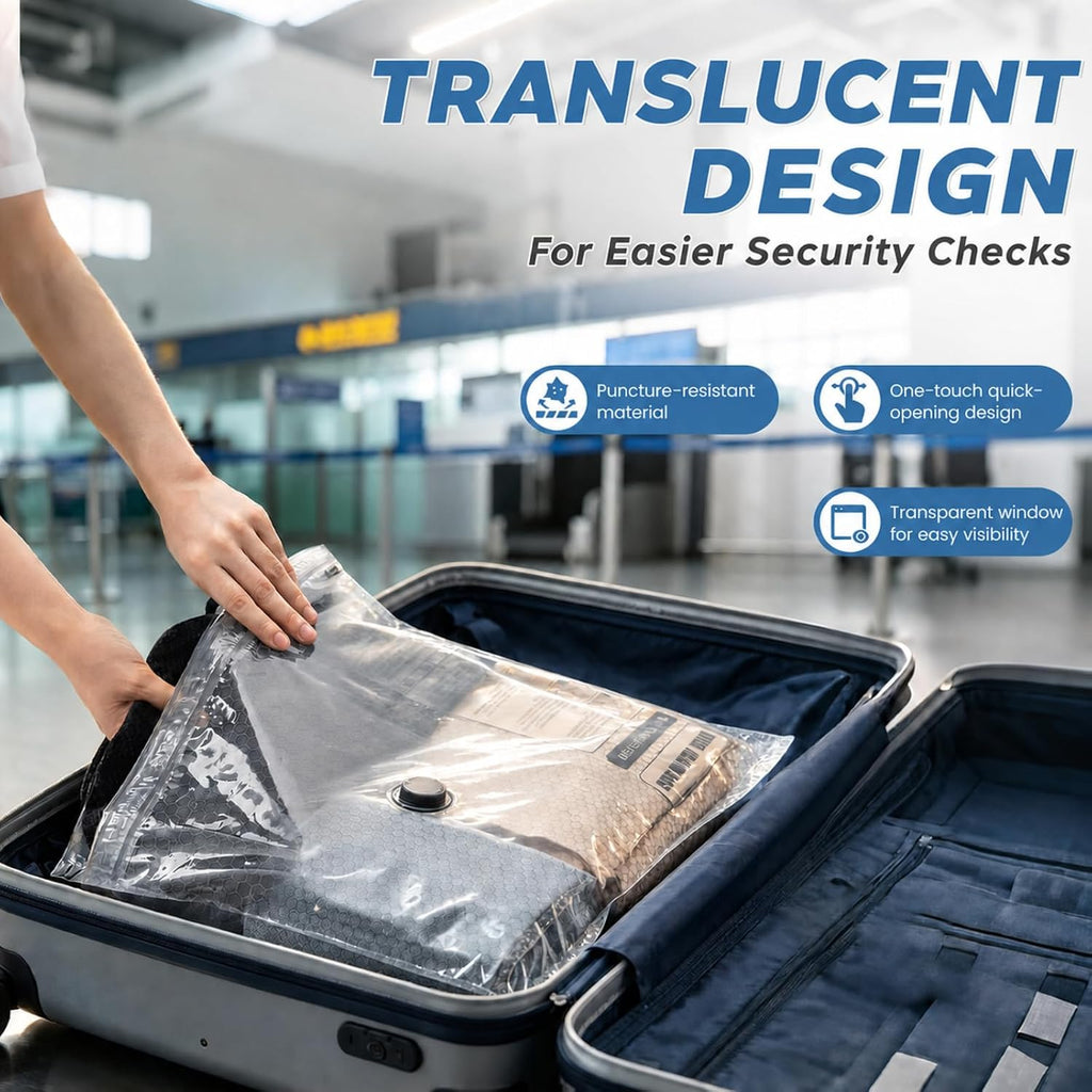 18 Pack Vacuum Storage Bags with Pump Space Saving for Luggage and Closet