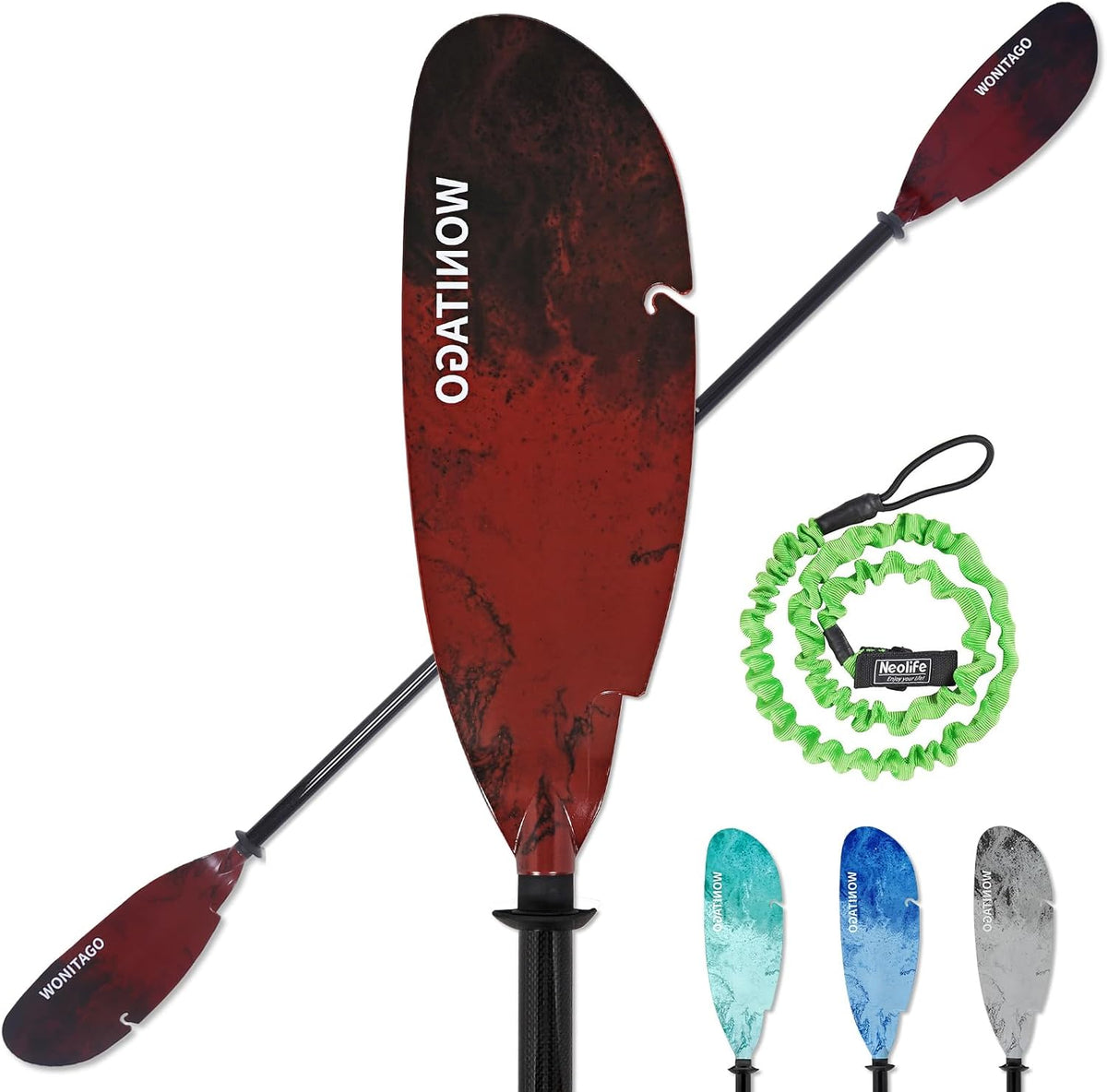 Angler Kayak Paddle, Adjustable Carbon Fiber Fishing Kayak Oar