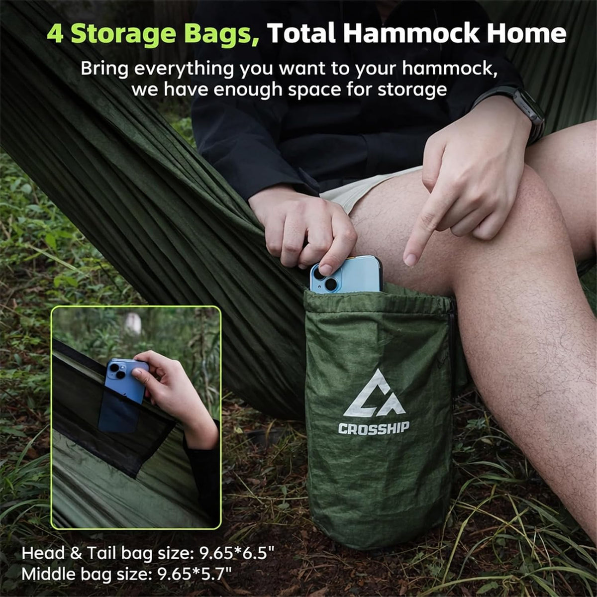 Camping Hammock with Mosquito Net