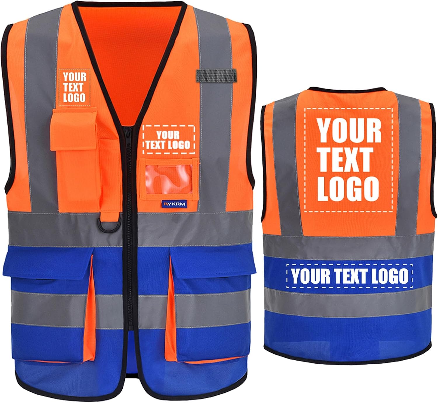 A-SAFETY High Visibility Reflective Safety Vest Customize Logo (XS-8XL)