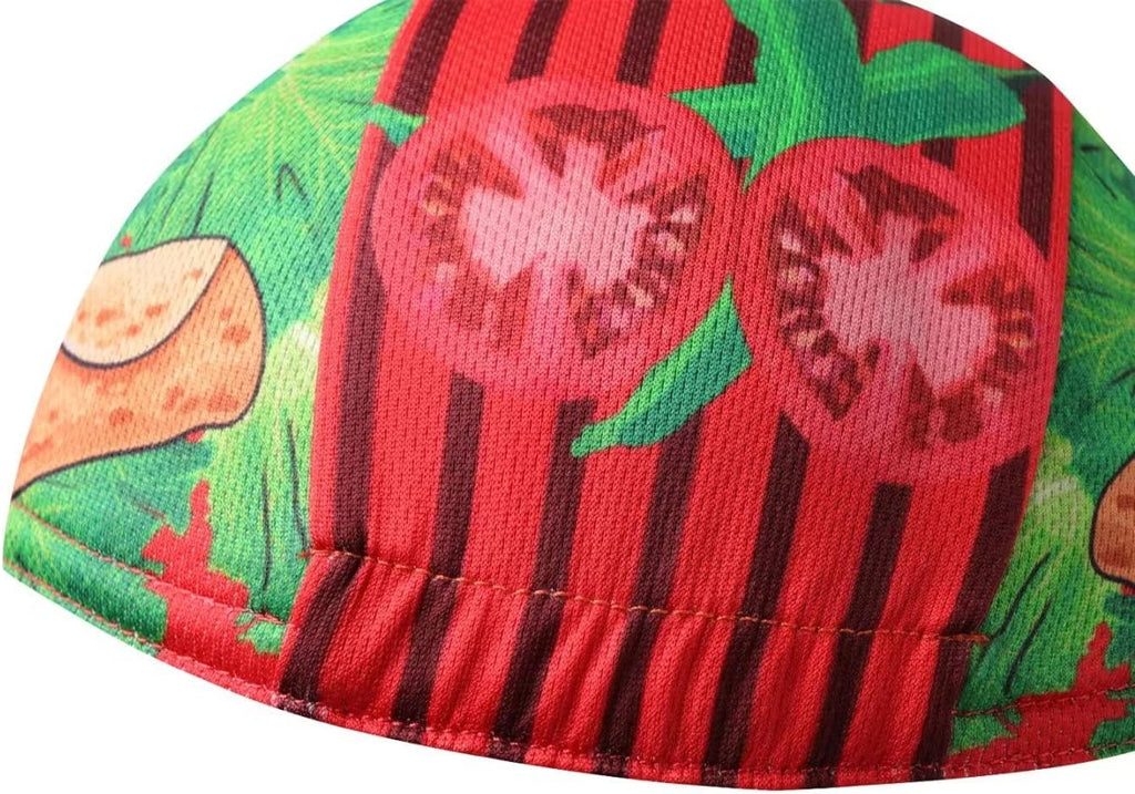 Funny Cycling Cap - Polyester Cycling Hat-Under Helmet - Cycling Helmet Liner Breathable&Sweat Uptake