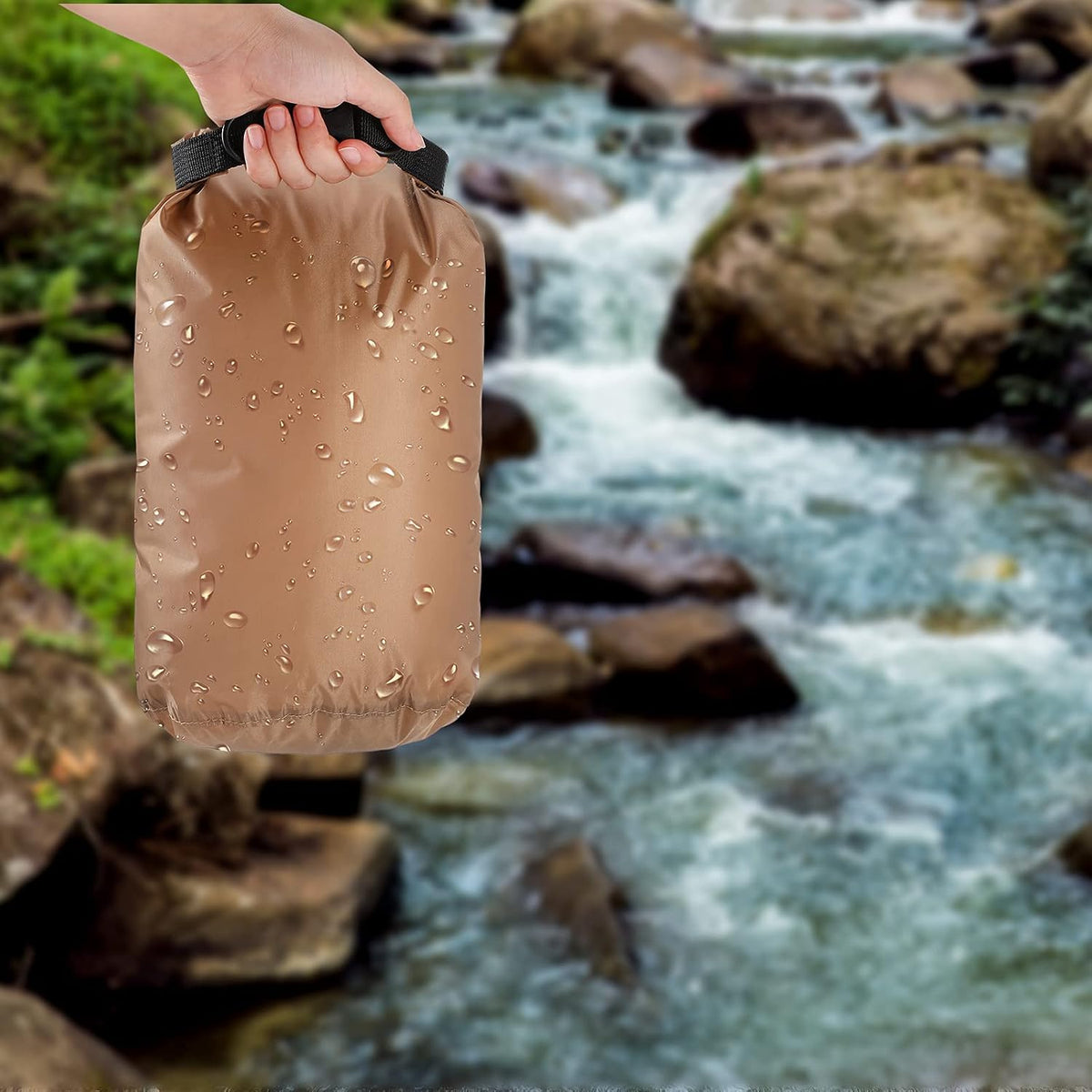 Shappy 6 Pcs Waterproof Dry Bag Set Ultralight Stuff Sack 20/15/10/8/5/3L Backpacking Bag with Long Adjustable Strap Outdoor Keep Gear Dry Sack for Camping Kayaking Boating Hiking Travel