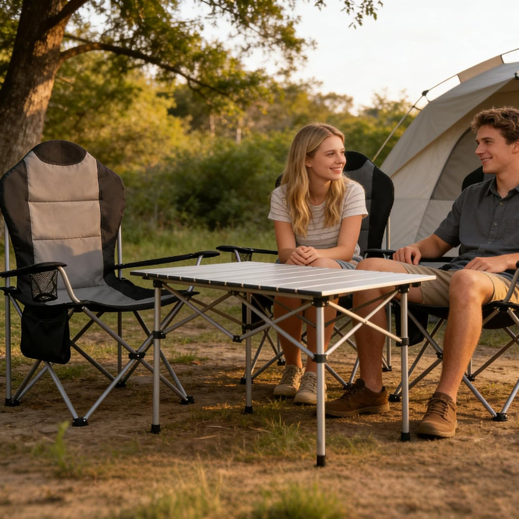 OUTSIDER High Back Camping Chair 2 Pack, 400lb Capacity