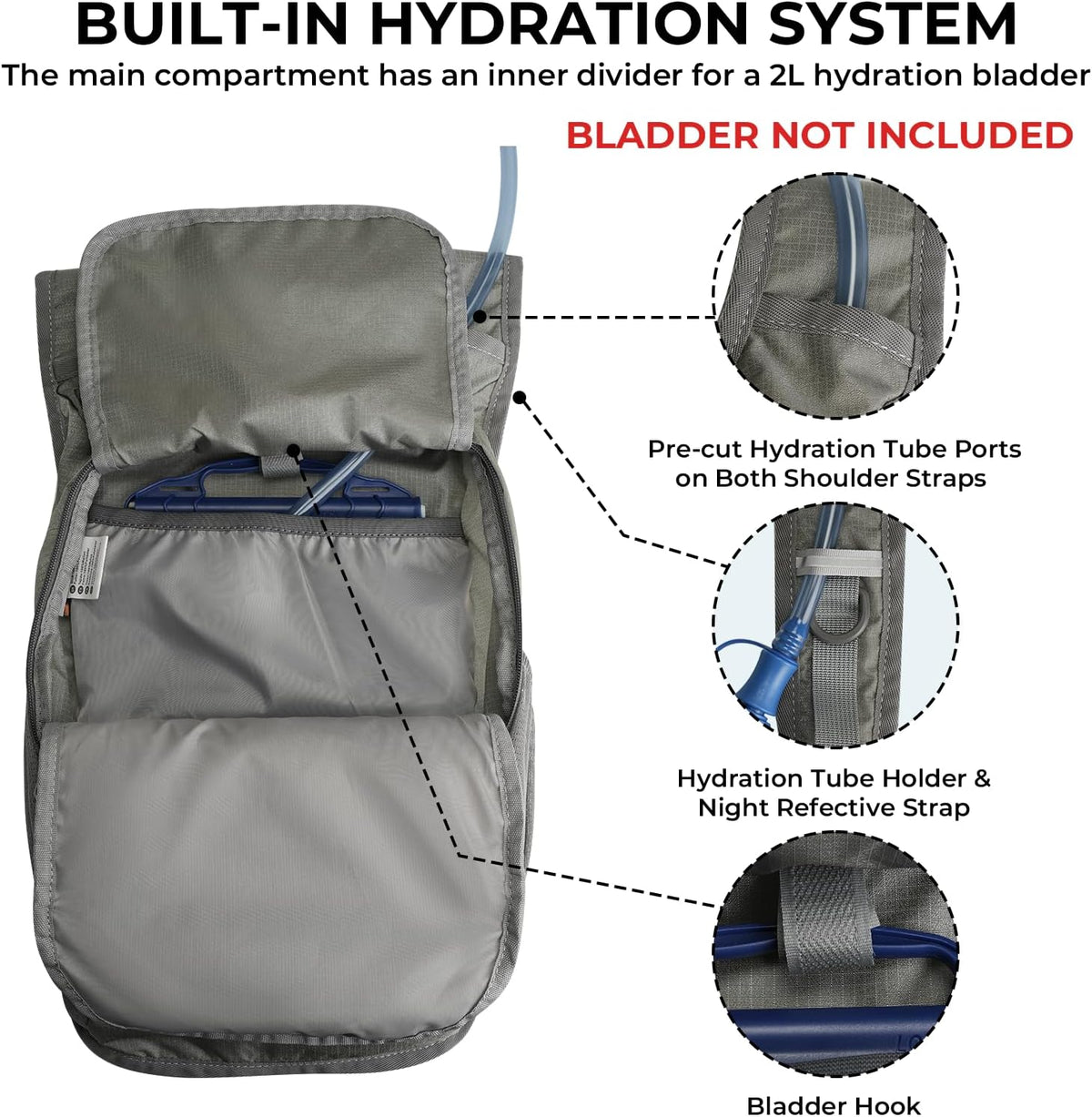 Small Hiking Backpack 13L Lightweight Foldable Travel Daypack for Men Women