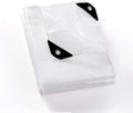 GUARD SHIELD Clear White Tarp Heavy Duty 12x16 Feet Waterproof for Greenhouse Outdoor Garden Poly Cover UV Resistant 3x3 Weave 10mil