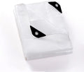 GUARD SHIELD Clear White Tarp Heavy Duty 10x12 Feet Waterproof for Greenhouse Outdoor Garden Poly Cover UV Resistant 3x3 Weave 10mil