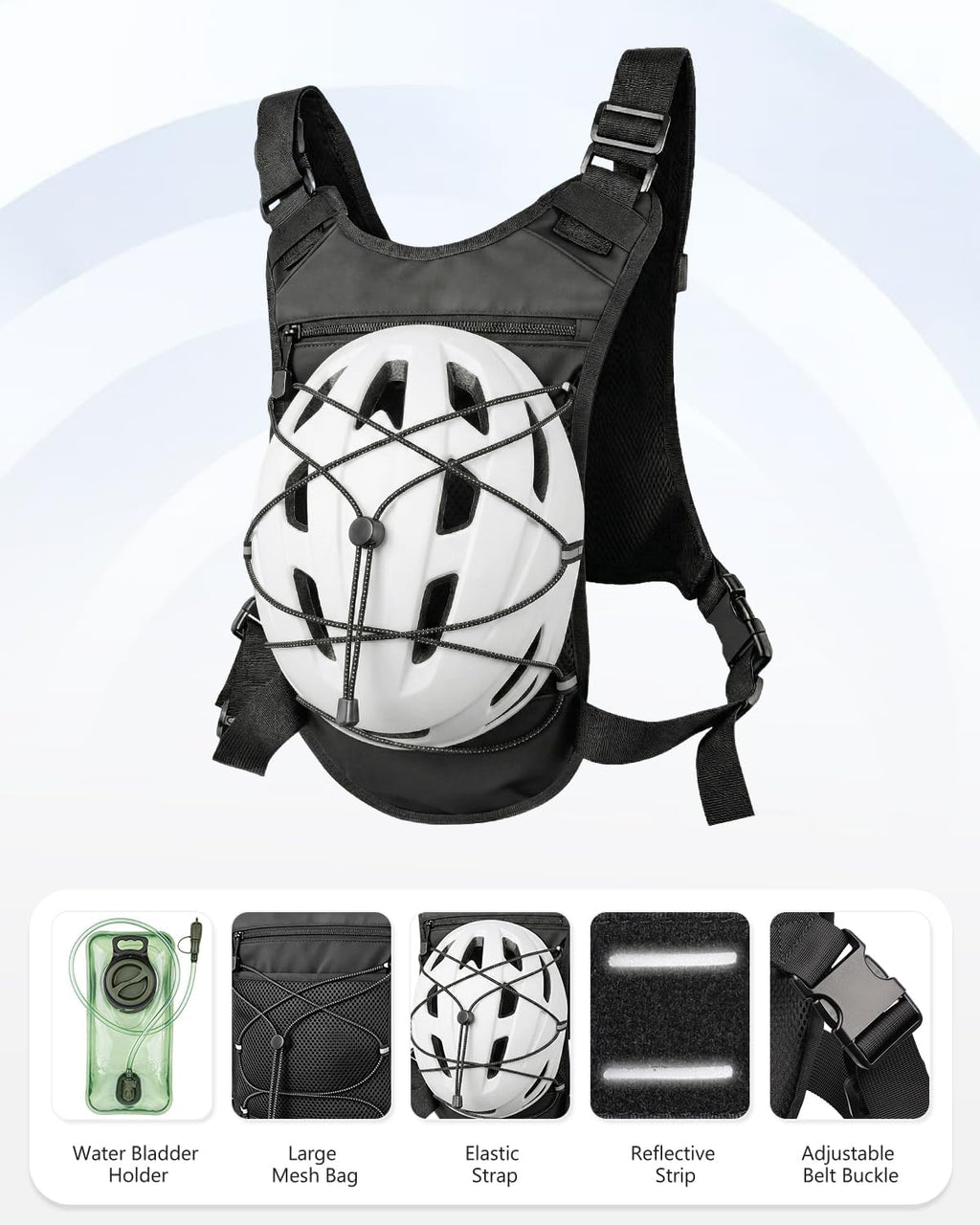 Hydration Backpack with 2L Water Bladder, Water Backpack for Hiking